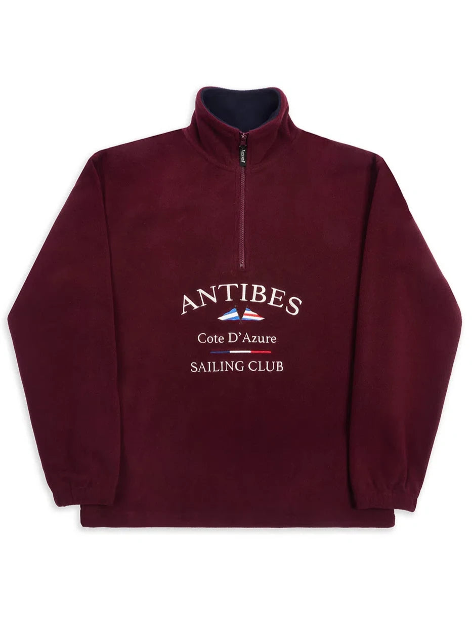 Antibes Fleece Burgundy Jacket