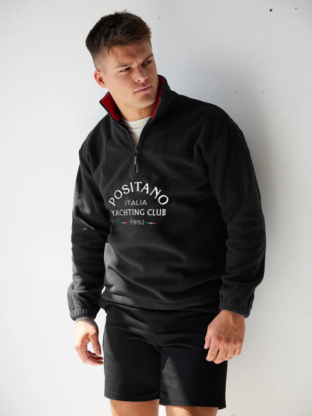 Positano Yacht Fleece Black Jacket