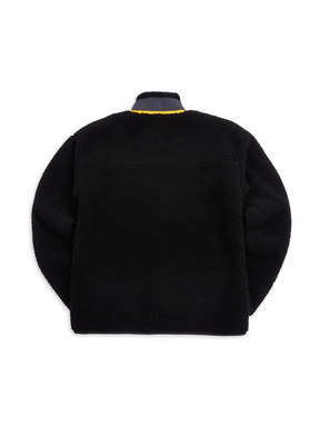 Sherpa Full Zip Fleece Black Jacket