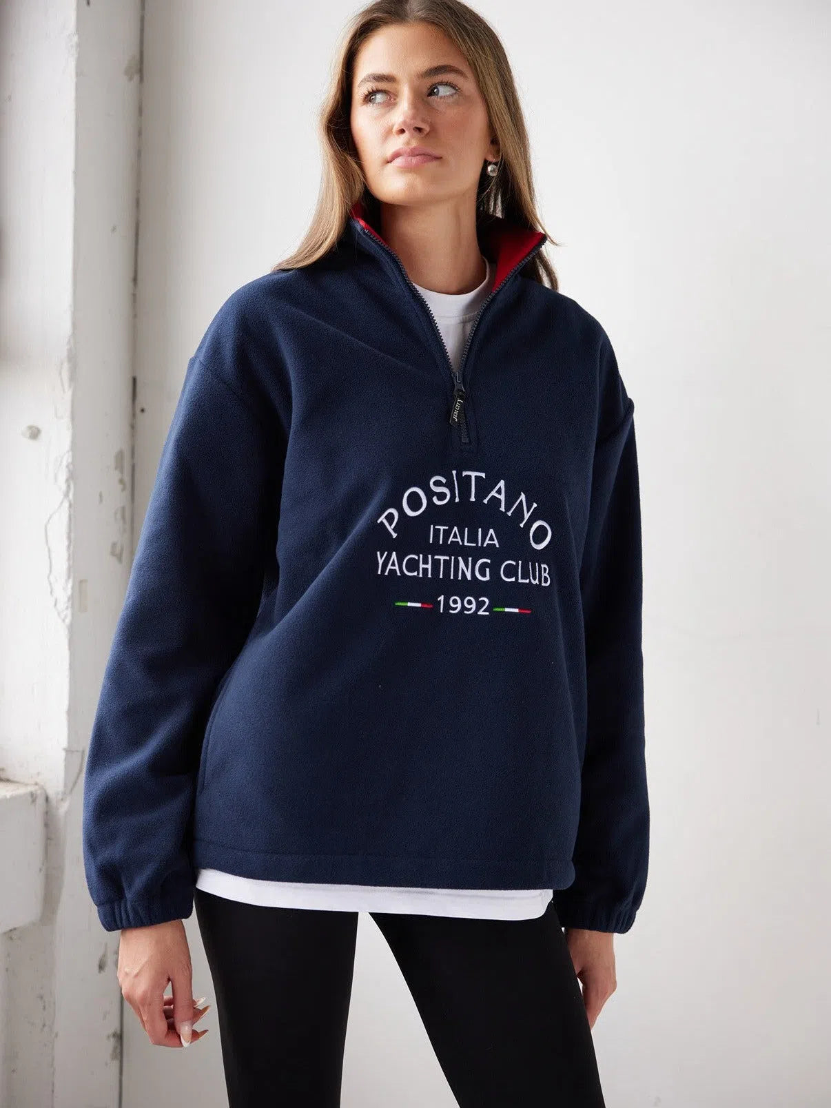 Positano Yacht Fleece Navy Jacket