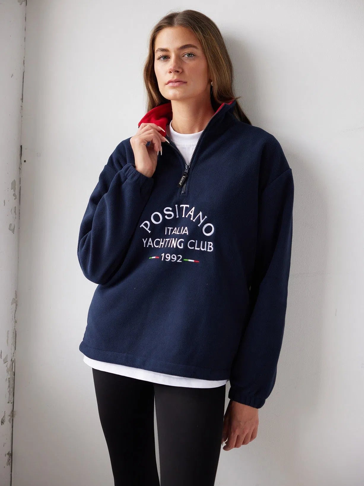 Positano Yacht Fleece Navy Jacket