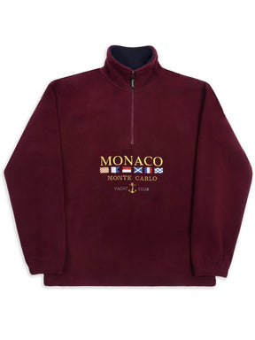 Monaco Vintage Fleece Burgundy Jacket