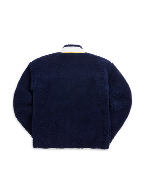 Sherpa Full Zip Fleece Dark Navy Jacket